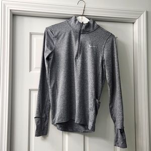 Nike zip up pullover - gray